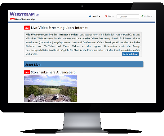 Webstream.eu Live Streaming, live Broadcasting