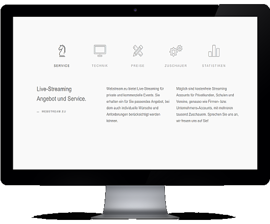 Webstream.eu Live Streaming, live Broadcasting